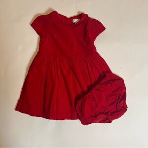 Ralph Lauren 18M red corduroy dress with bloomers